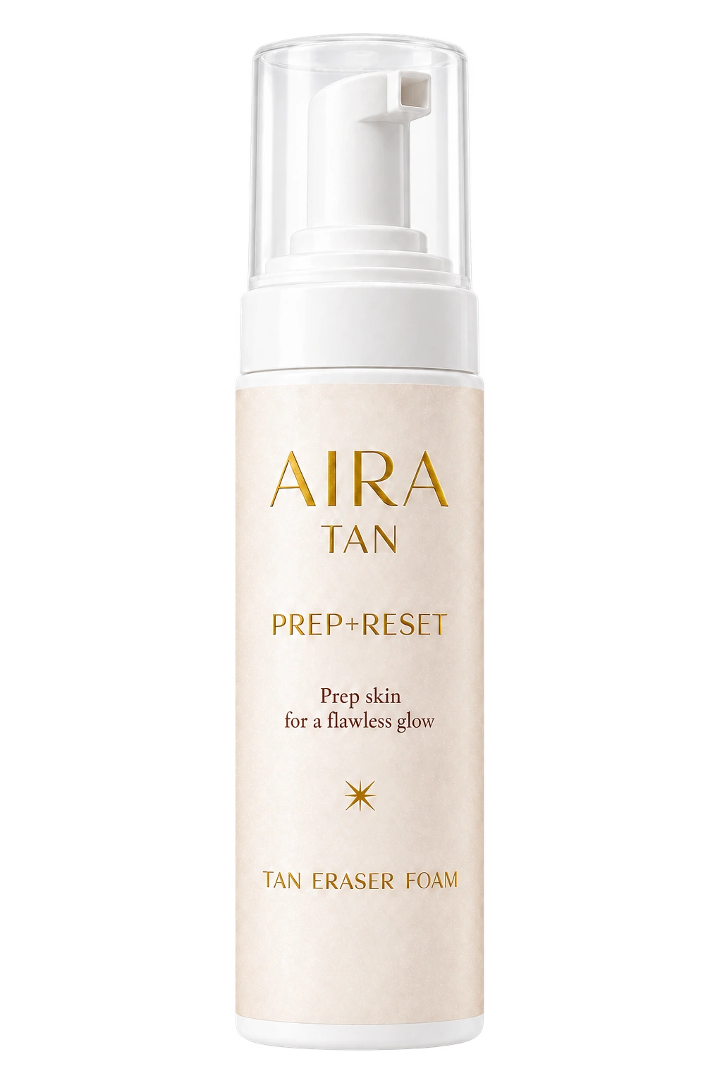 AIRA TAN Prep + Reset foam bottle